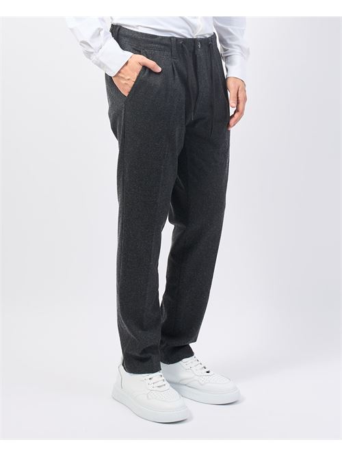 Pantalone uomo Yes Zee con coulisse e pences YES ZEE | P683-WY000835